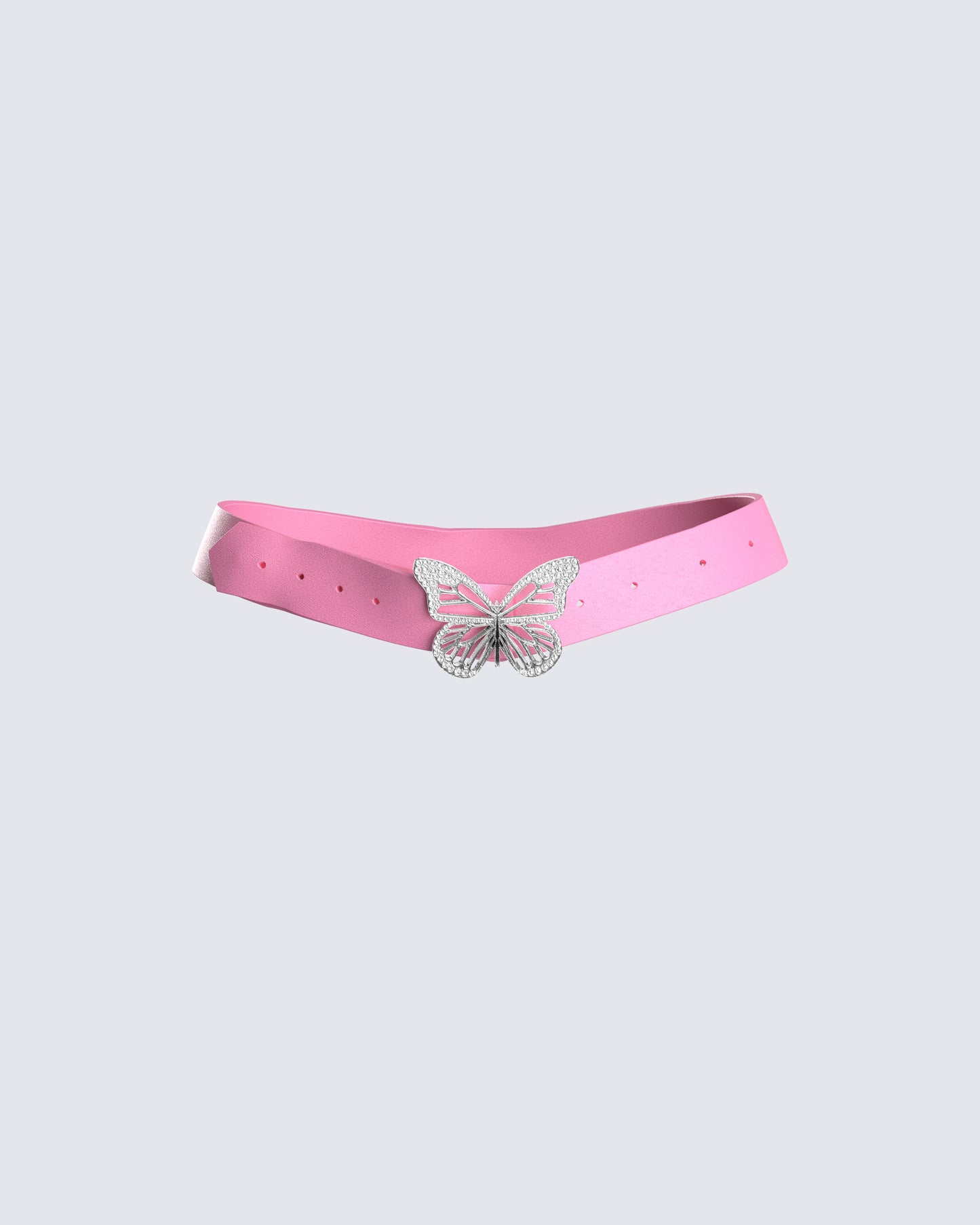 Janice Pink Butterfly Belt