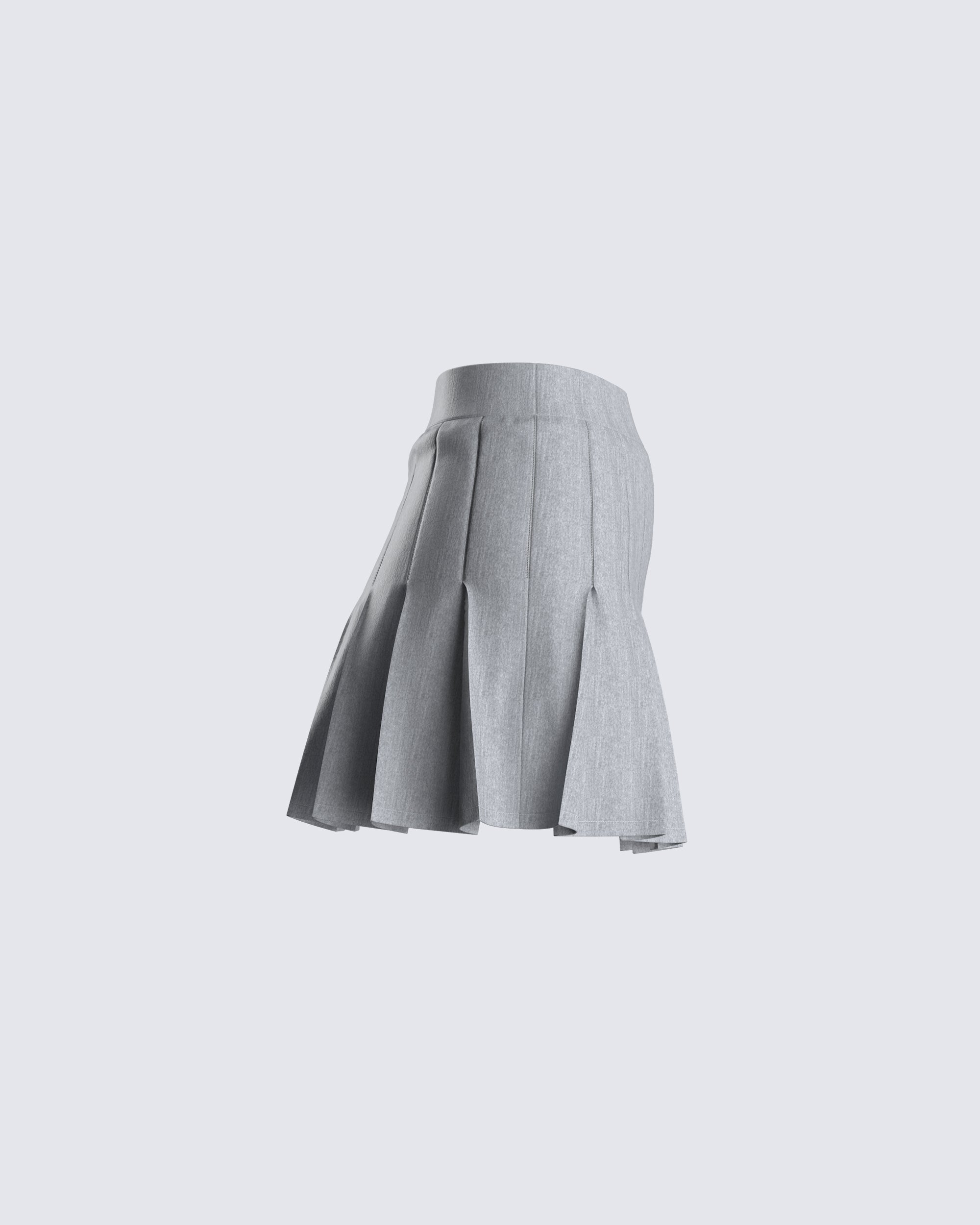 Everyday Girls 2 Pack Classic Pleated School Skirts - Grey | very.co.uk