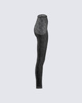 Sylvia Leather Legging Black