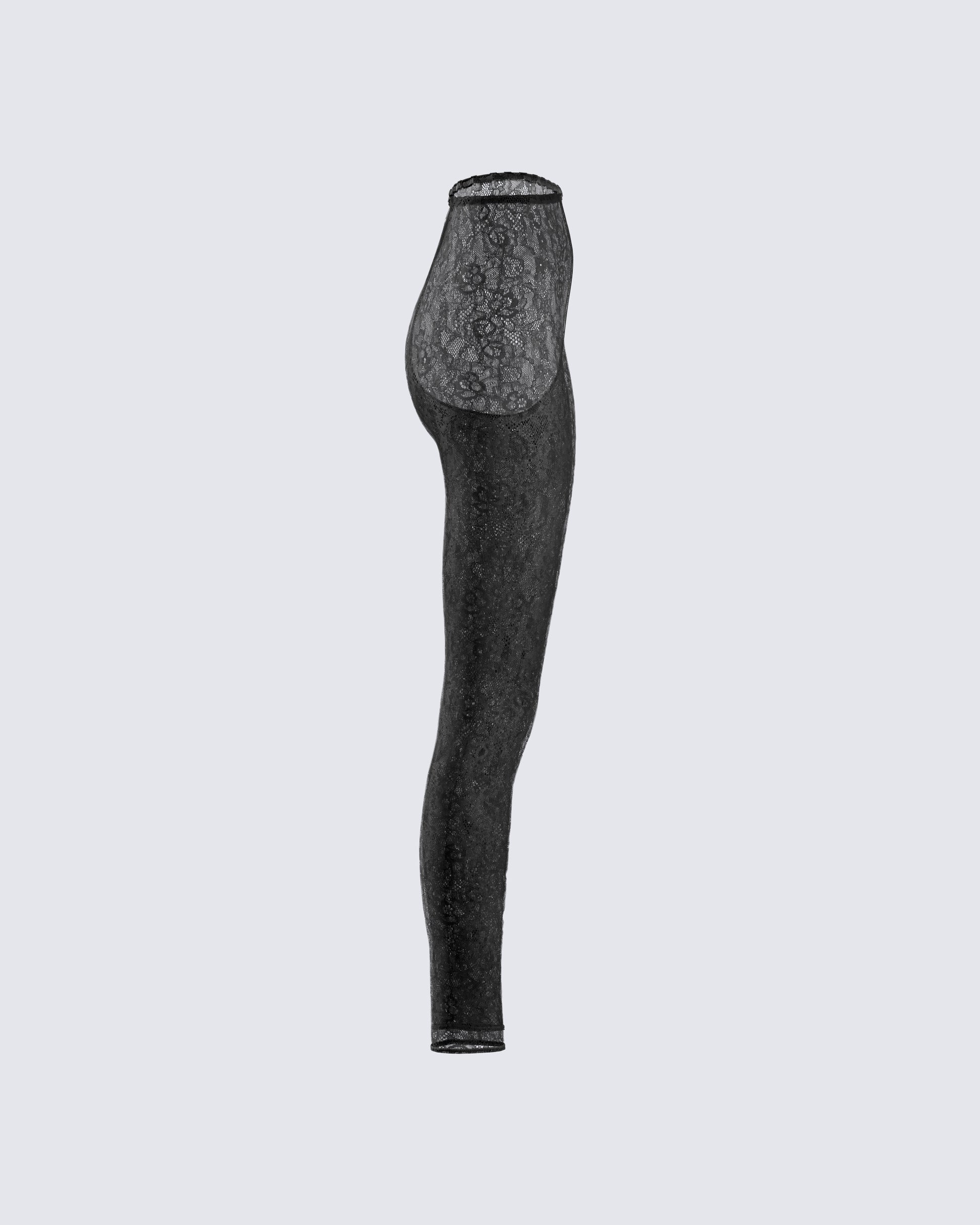 Sylvia Black Lace Legging Pant – FINESSE