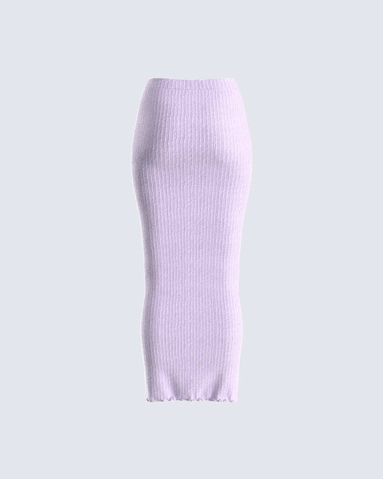 Liberty Lavender Knit Maxi Skirt