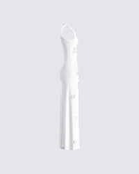 Regina White Floral Maxi Dress