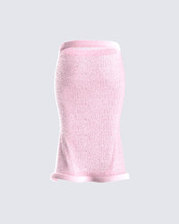 Senga Pink Sweater Midi Skirt