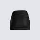 Narda Black Satin Mini Skirt