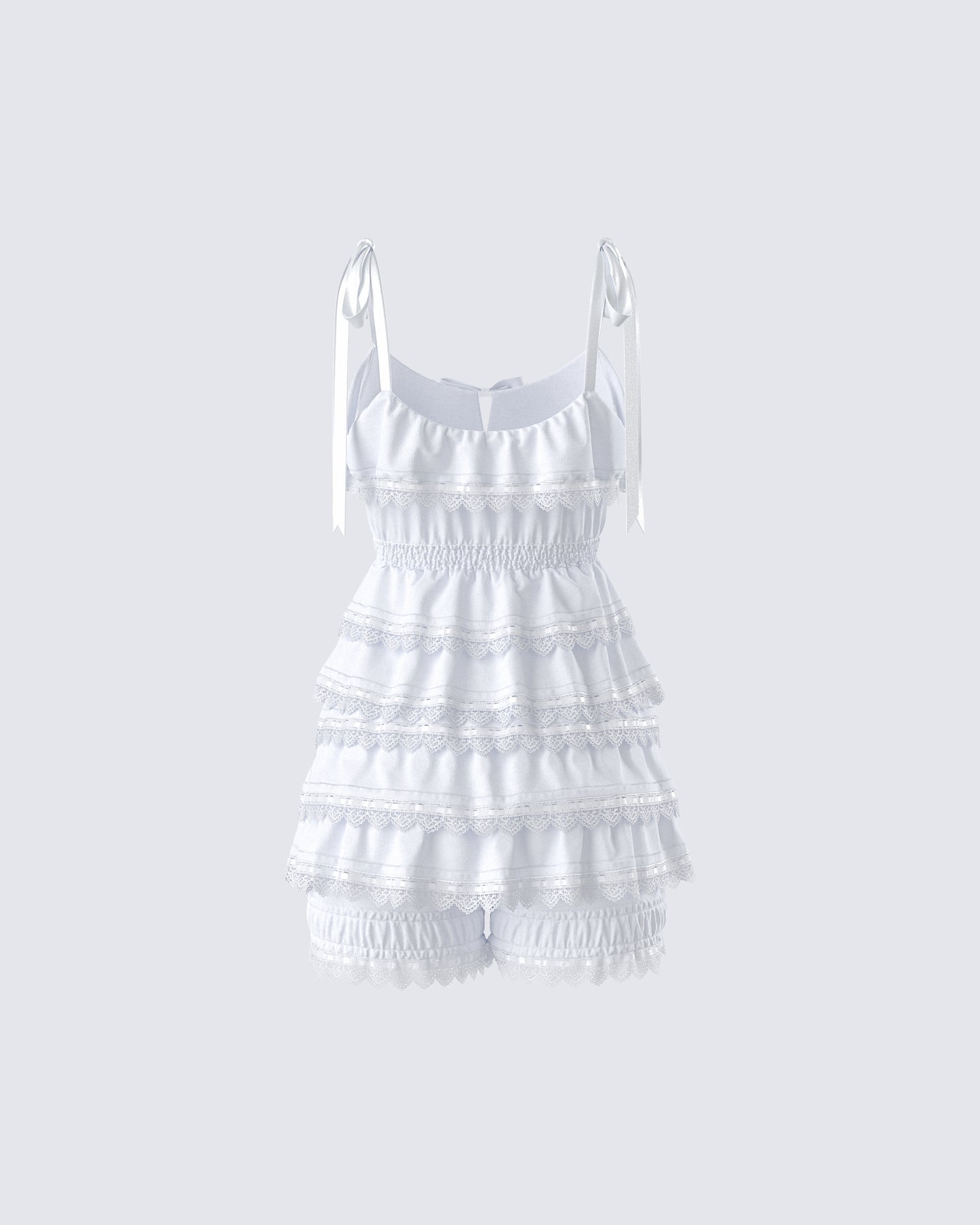 Shannyn White Ruffle Set