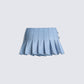 Beverly Denim Pleated Skirt