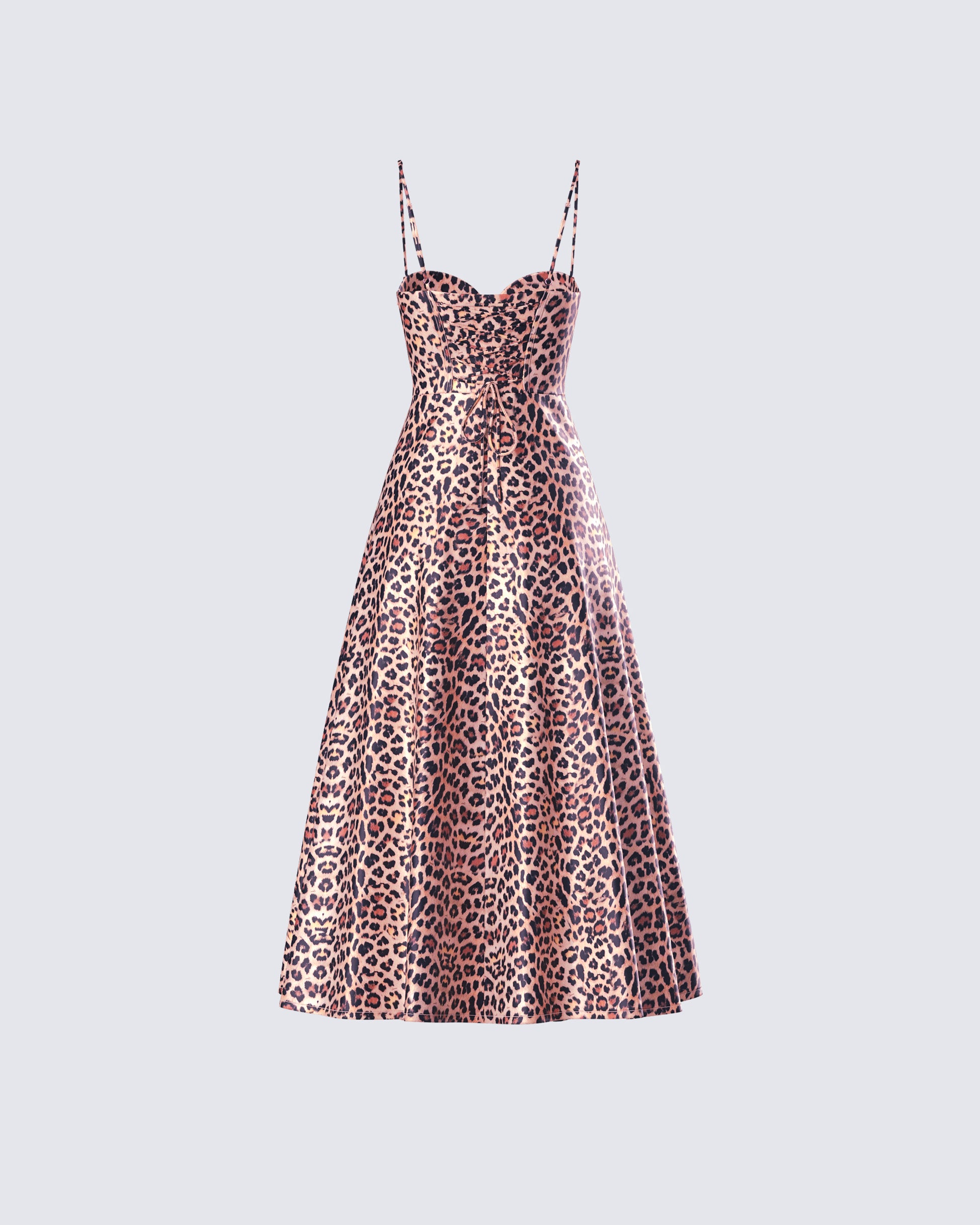 womens leopard midi dress Mesh Leopard Print Midi Dress