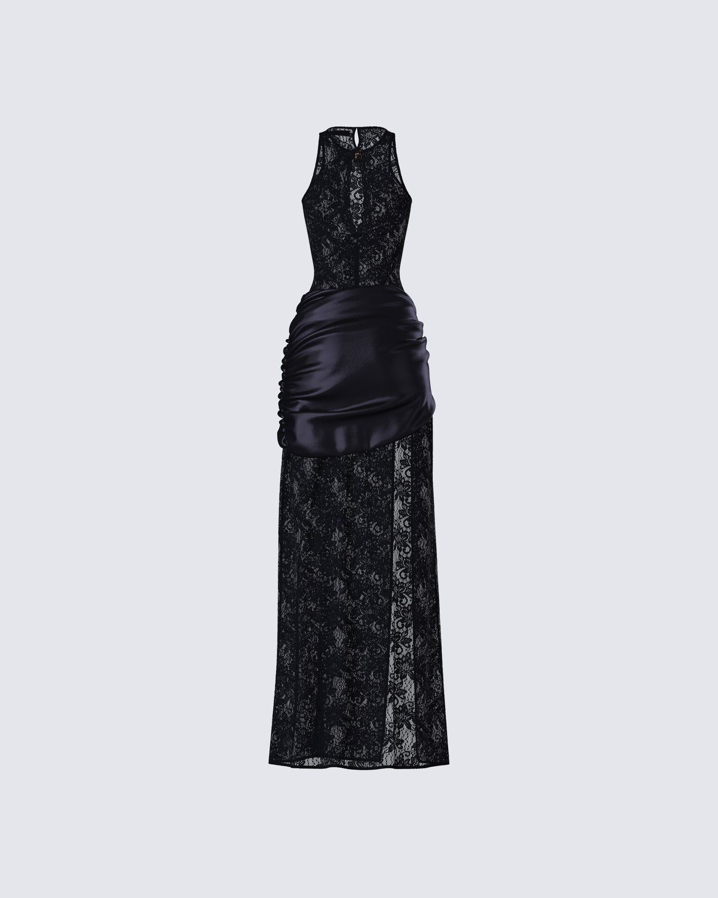 Lavinia Black Lace Cut Out Maxi Dress