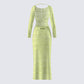 Hartley Green Open Knit Maxi Dress