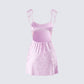 Lottie Pink Mini Slip Dress