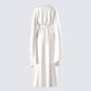 Cressida Ivory Satin Maxi Robe