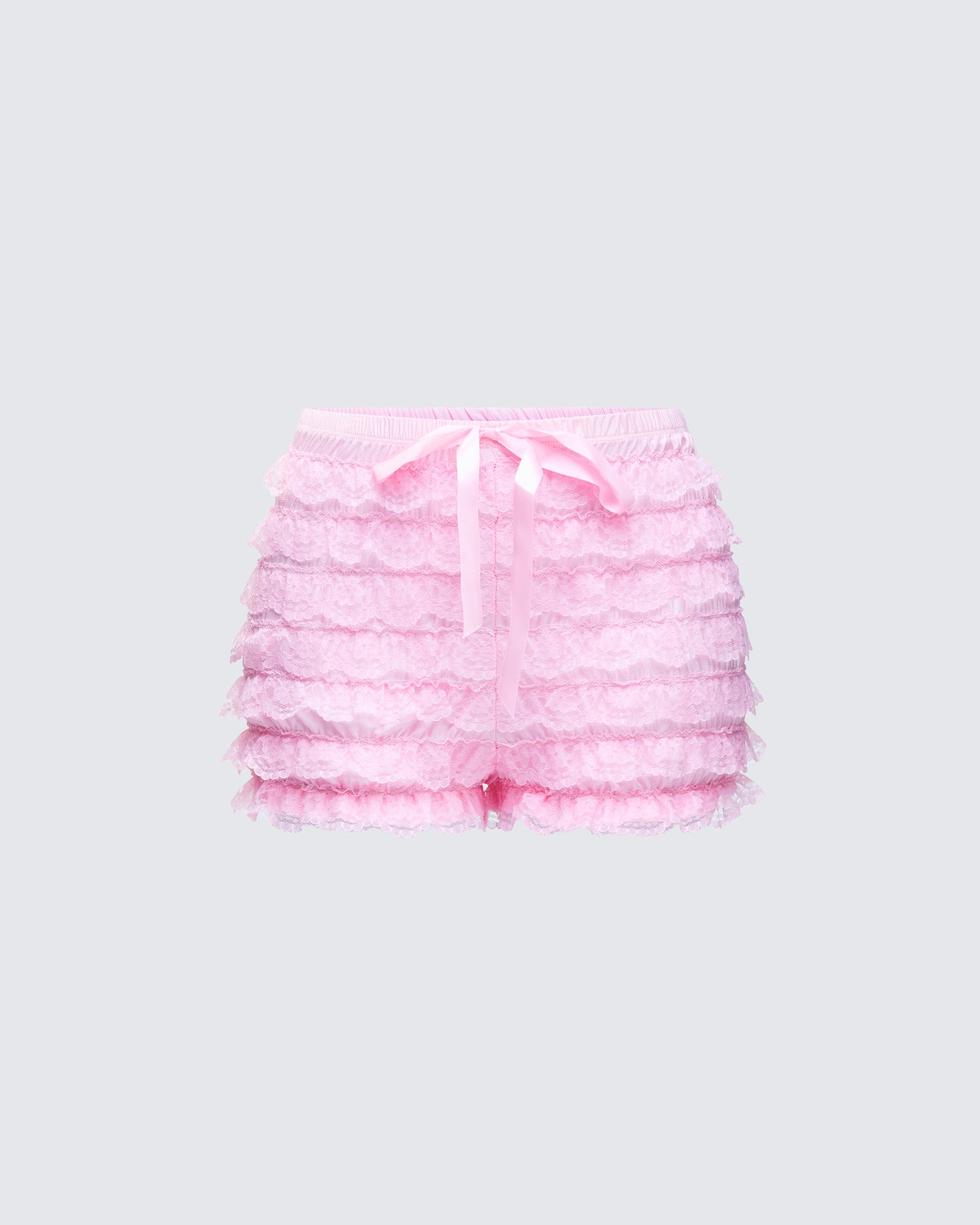 Aria Pink Ruffle Mini Short product front