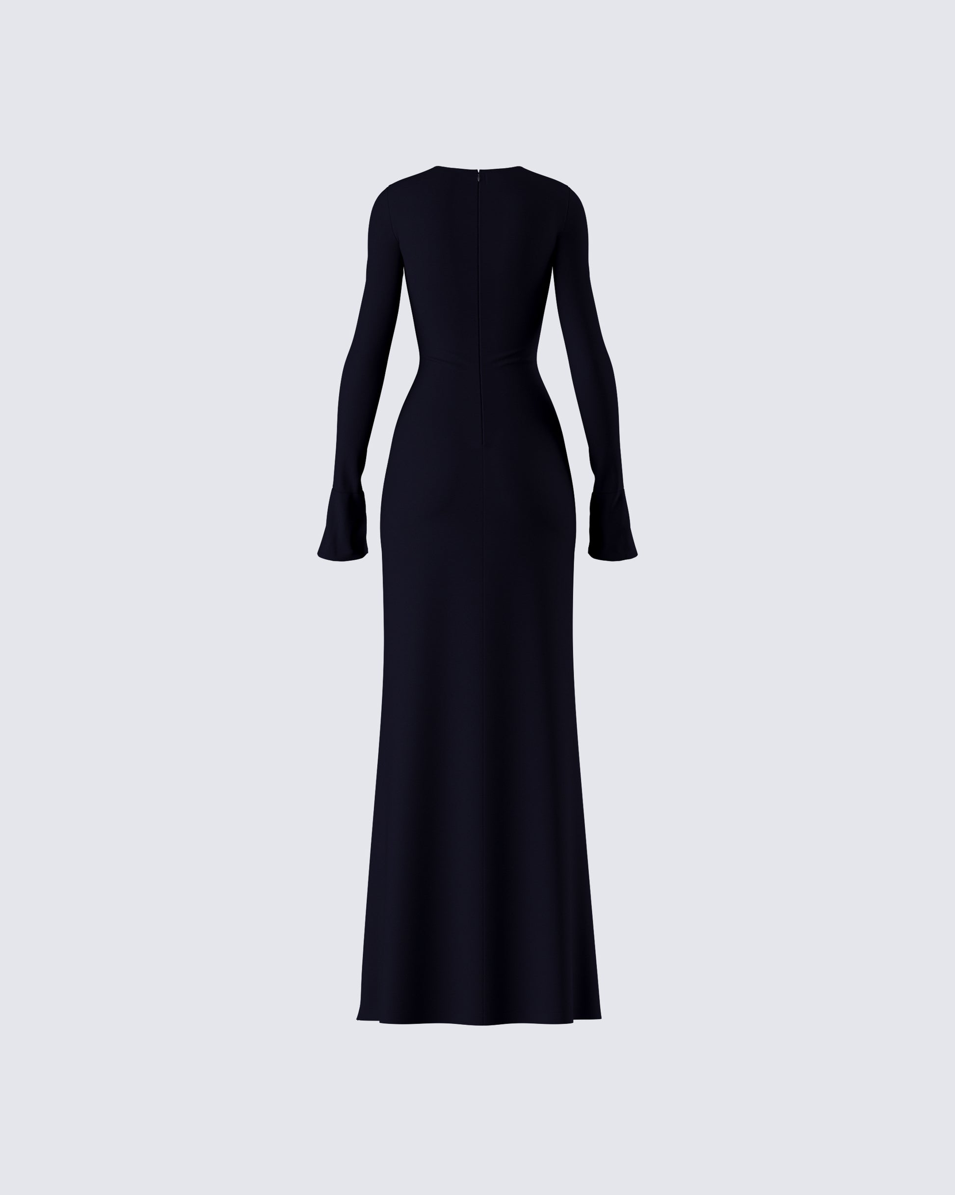Black Maxi Dress - Long Sleeve Cutout Bodycon M Black Maxi Dress - Long Sleeve Cutout Bodycon M