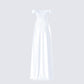 Aika White Off Shoulder High Low Dress