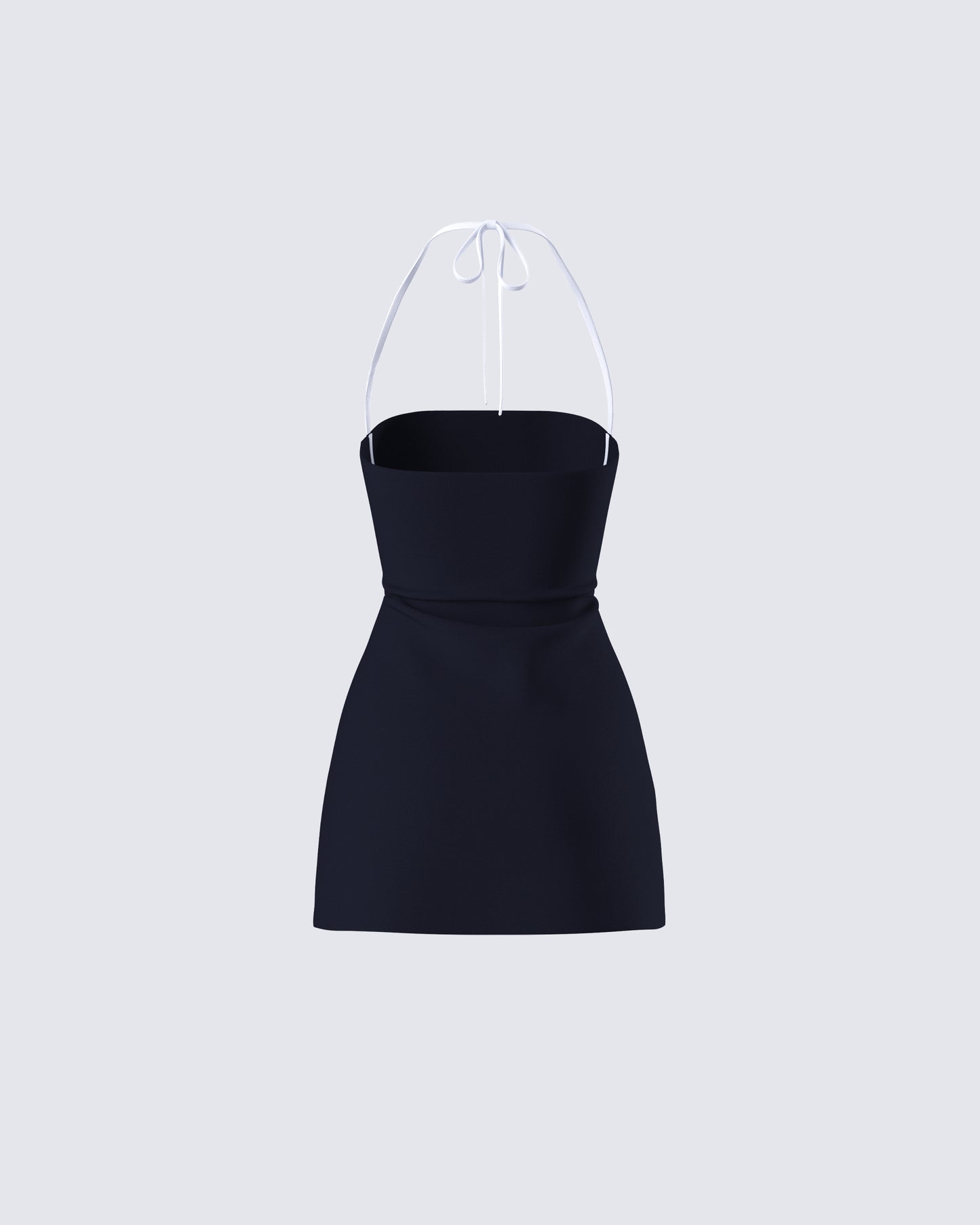 Lesia Black Halter Tennis Dress