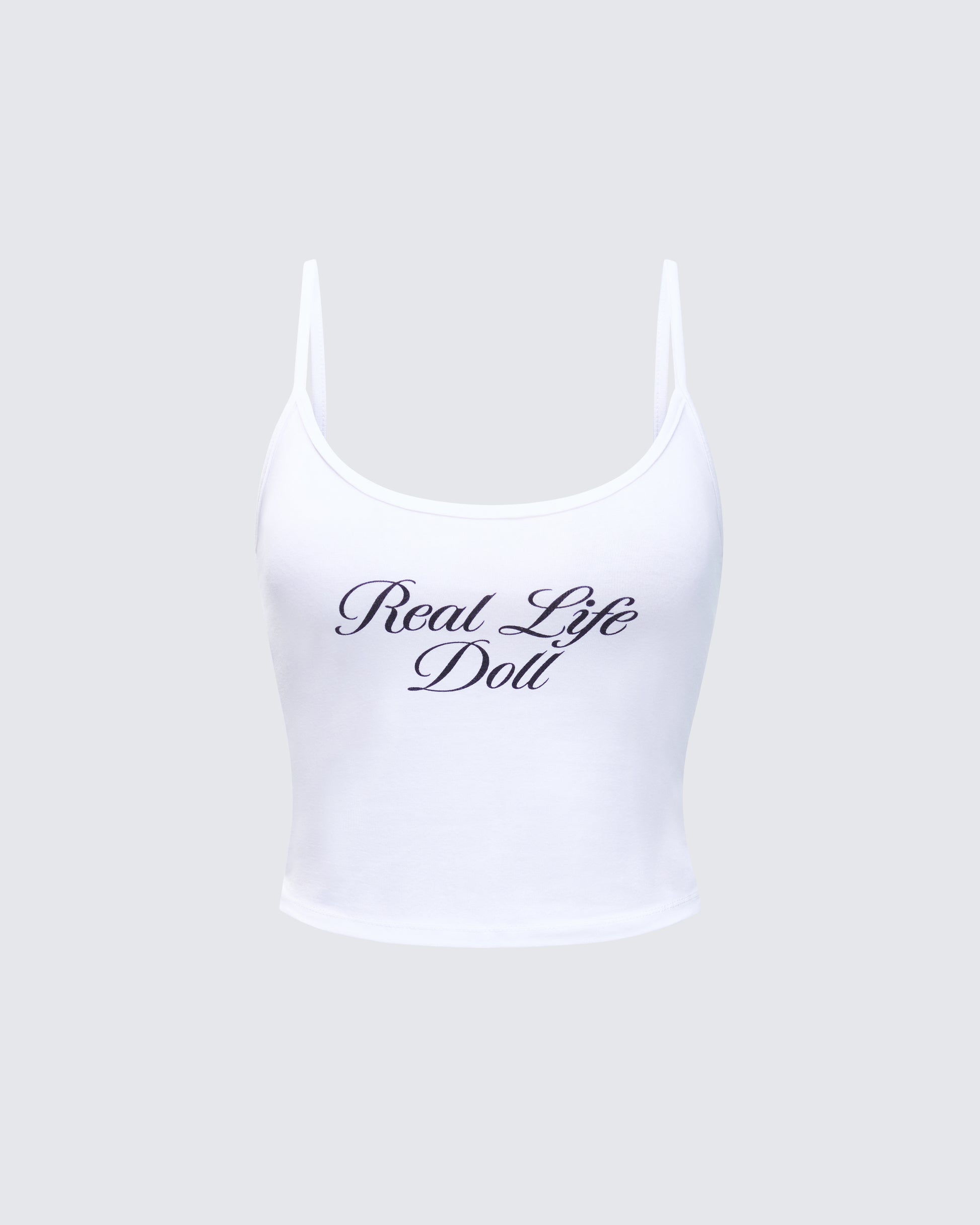 Atara White Slogan Cami Top product front
