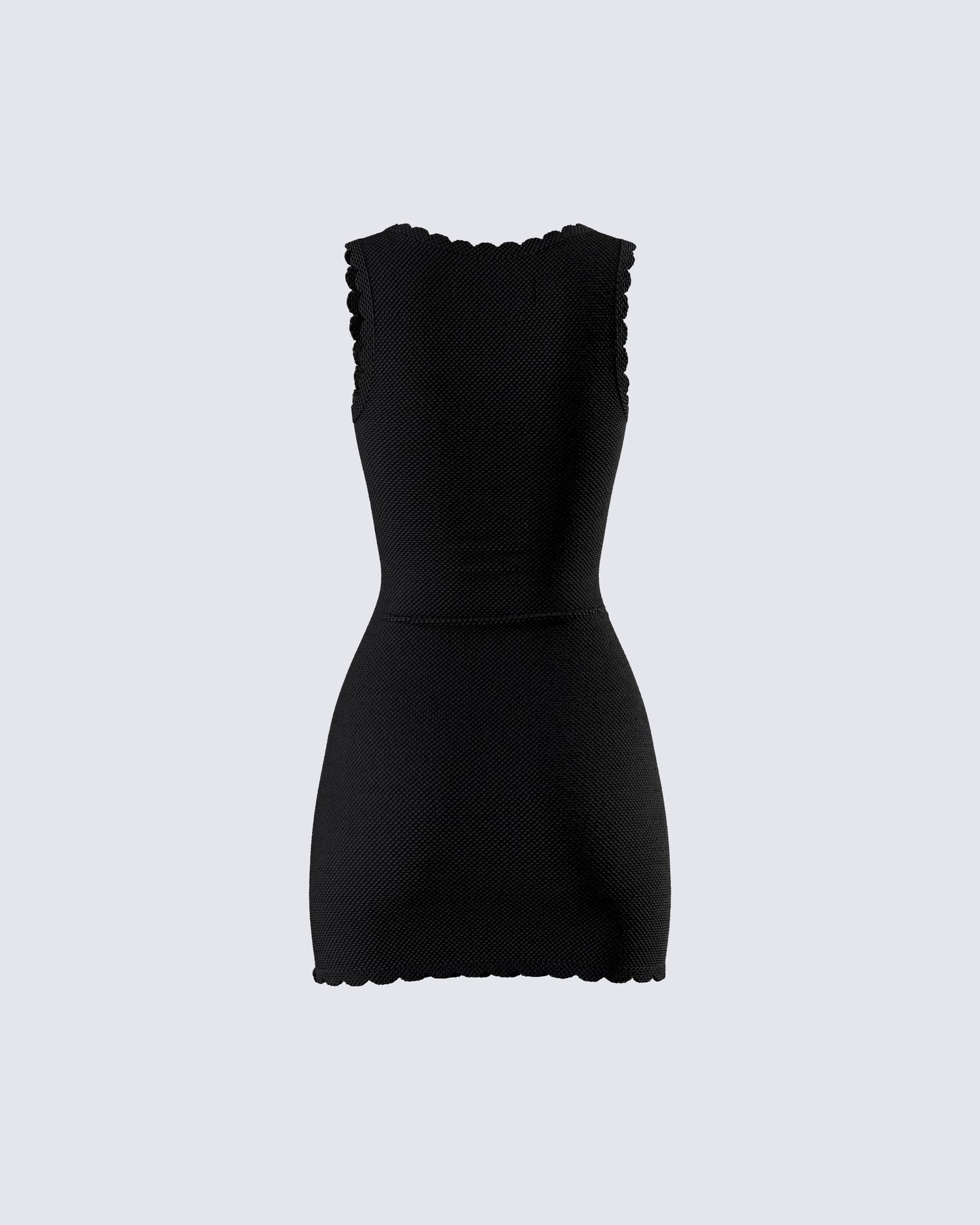 Evianna Black Rosette Mini Dress