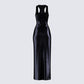 Donatella Black Sequin Maxi Dress