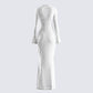 Kobina White Lace Maxi Dress