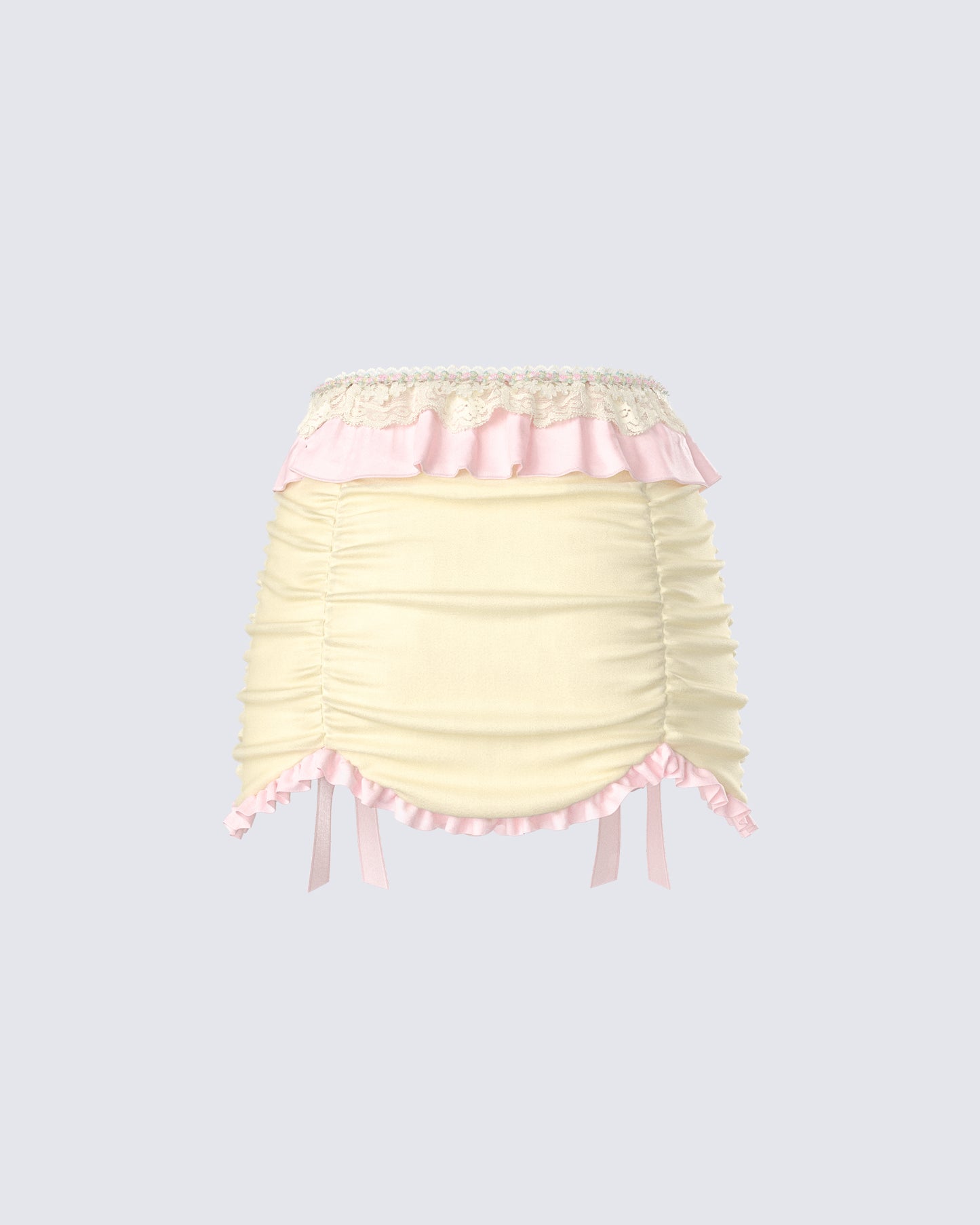Sofia Pastel Ruffle Mini Skirt