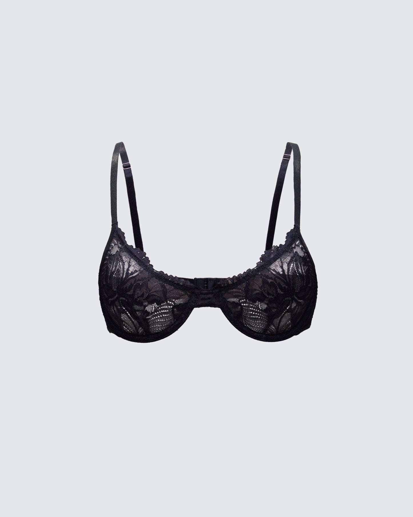 Clove Black Lace Bra Top product front