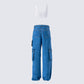 Agnetha Denim Cargo Set