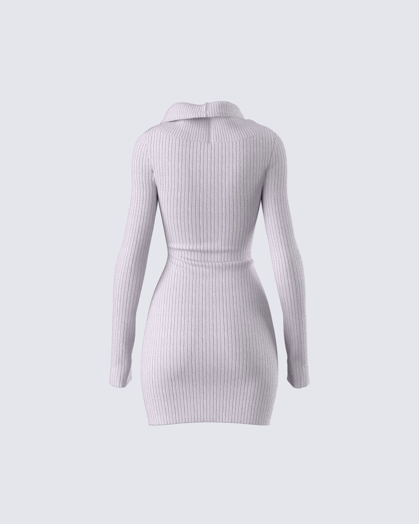 Hala Grey Cowl Neck Sweater Dress