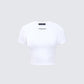 Swara White Slogan Baby Tee product front