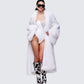 Trista Ivory Faux Fur Coat