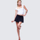 Levi White Pleated Set 