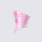 Roselle Pink Rhinestone Corset Top
