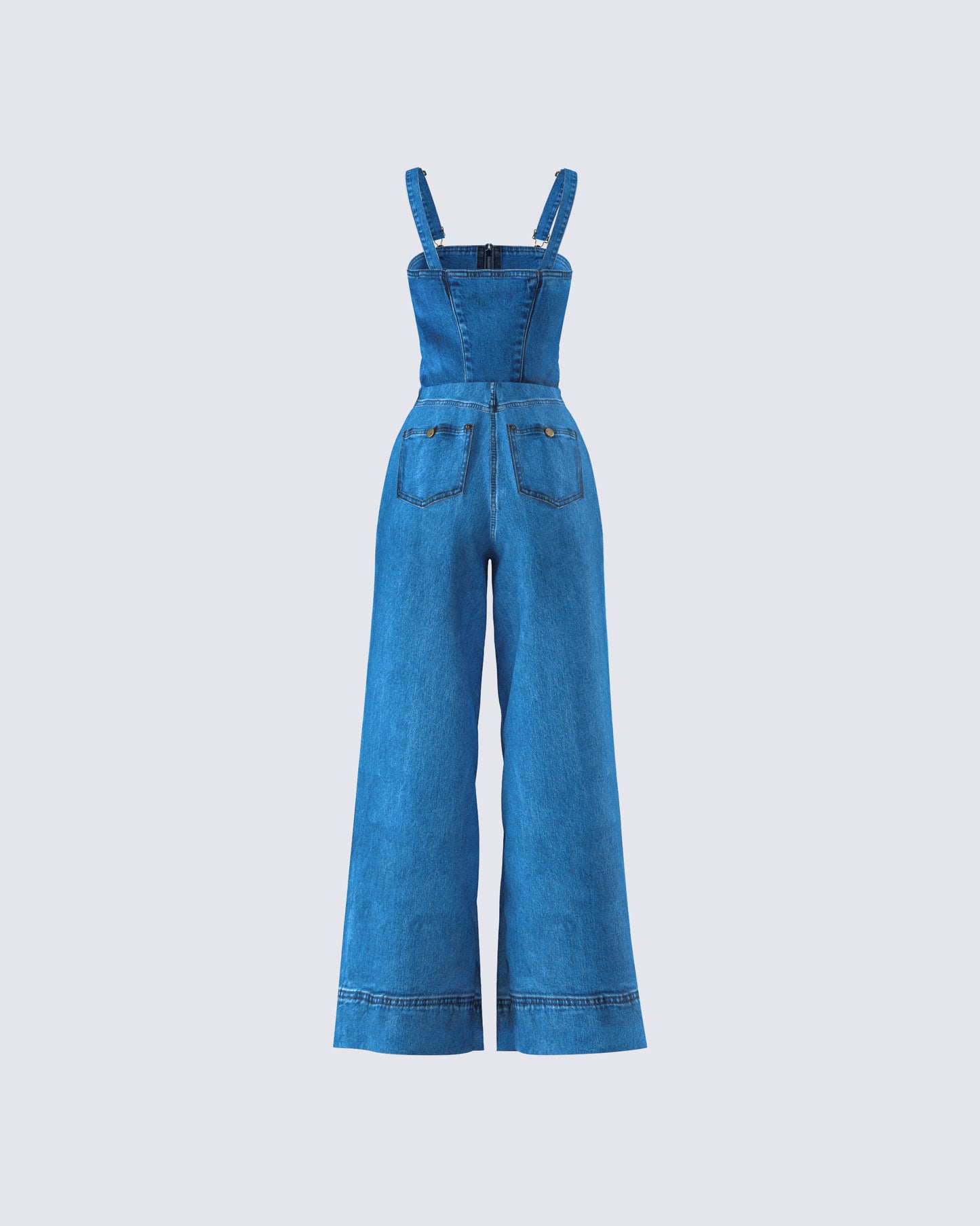 Fawn Blue Denim Overalls