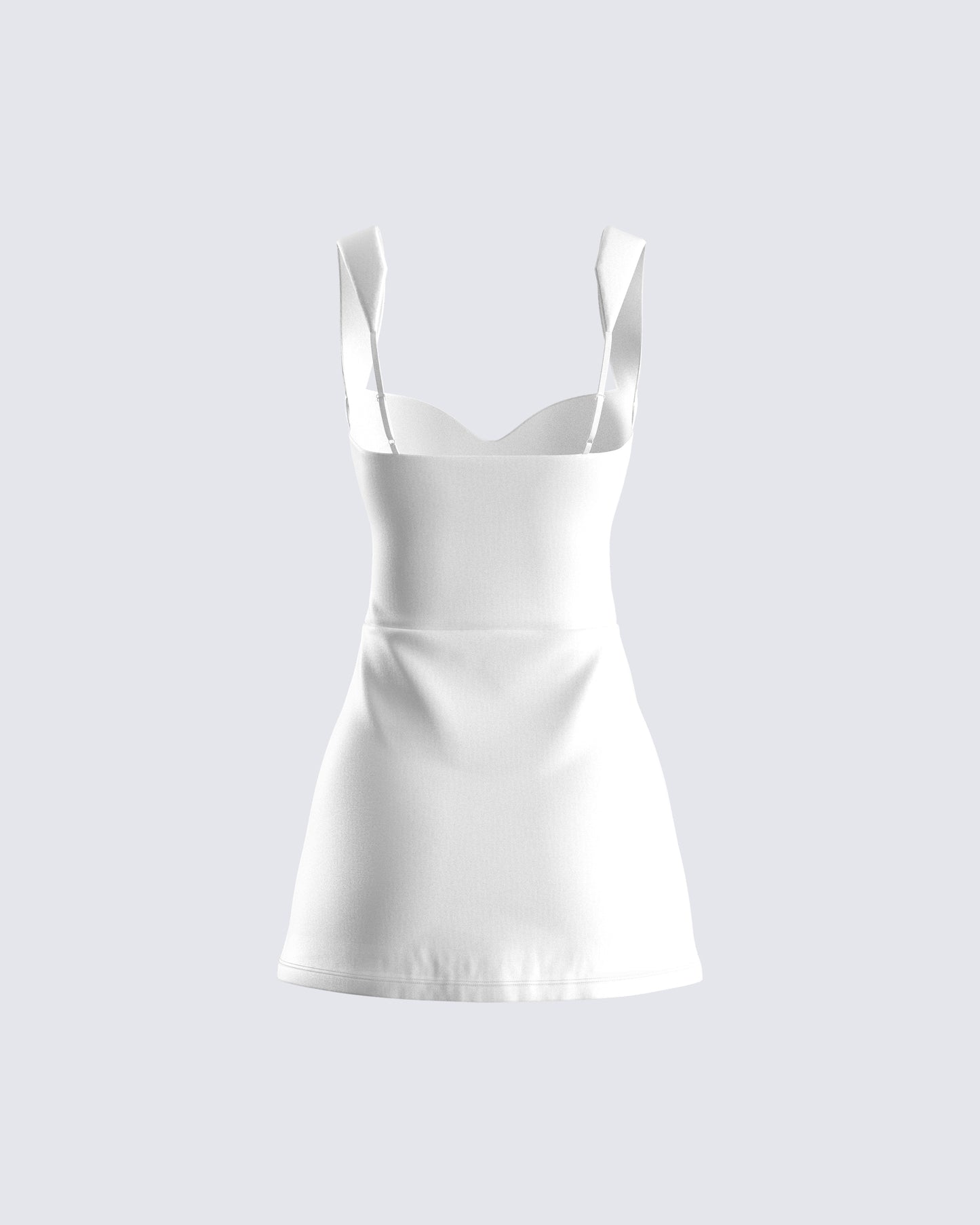 Lutana White Ponte Mini Dress