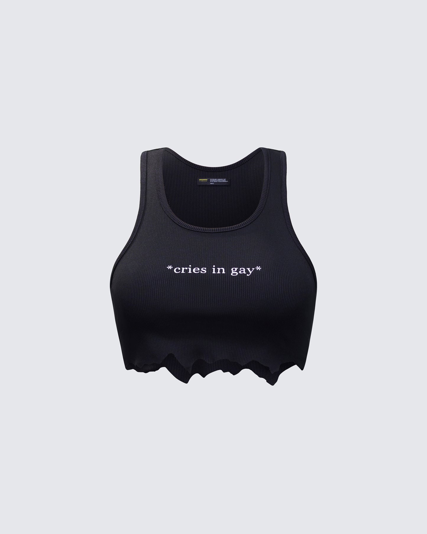 Emery Black Graphic Cut Off Tank product front
