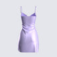 Taffy Purple Wrap Mini Dress