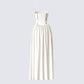 Nya Ivory Cotton Maxi Dress