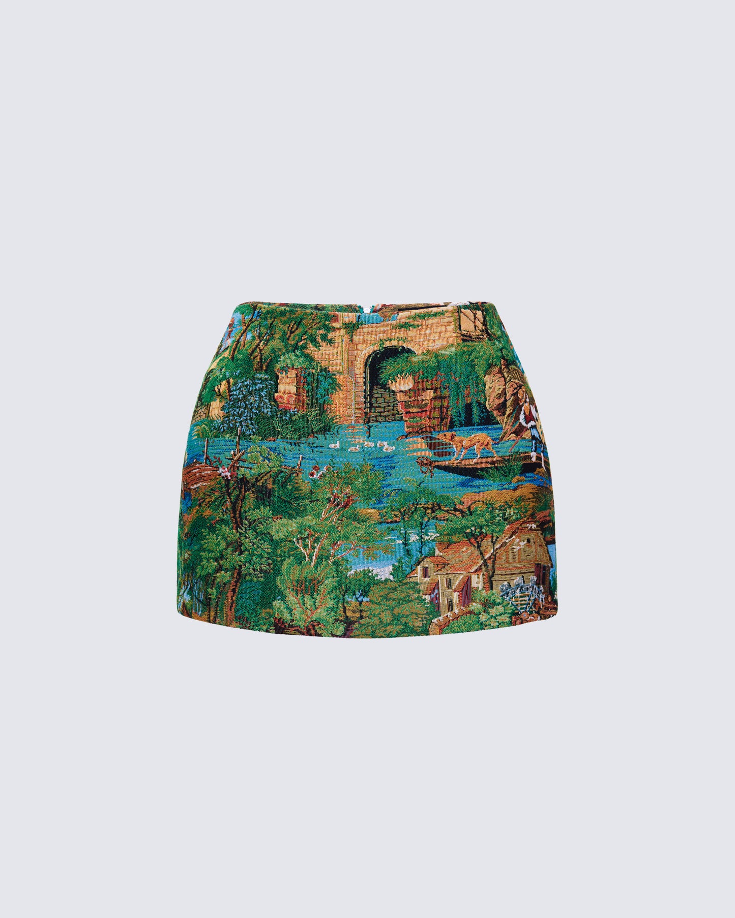 Viola Tapestry A-Line Mini Skirt