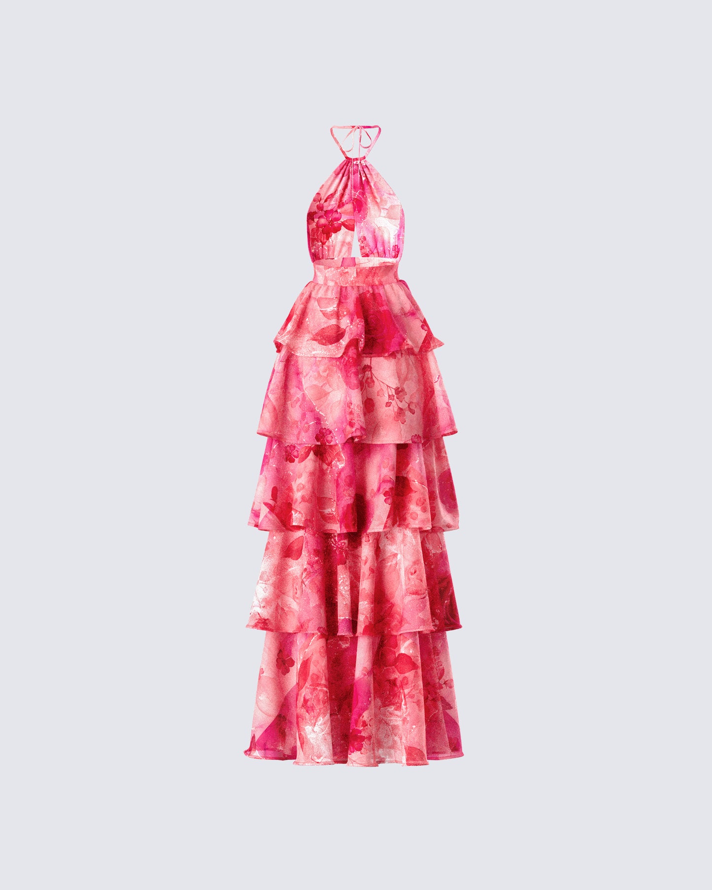 Caprice Pink Floral Maxi Dress