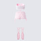 Porsha Pink Ruffle Set