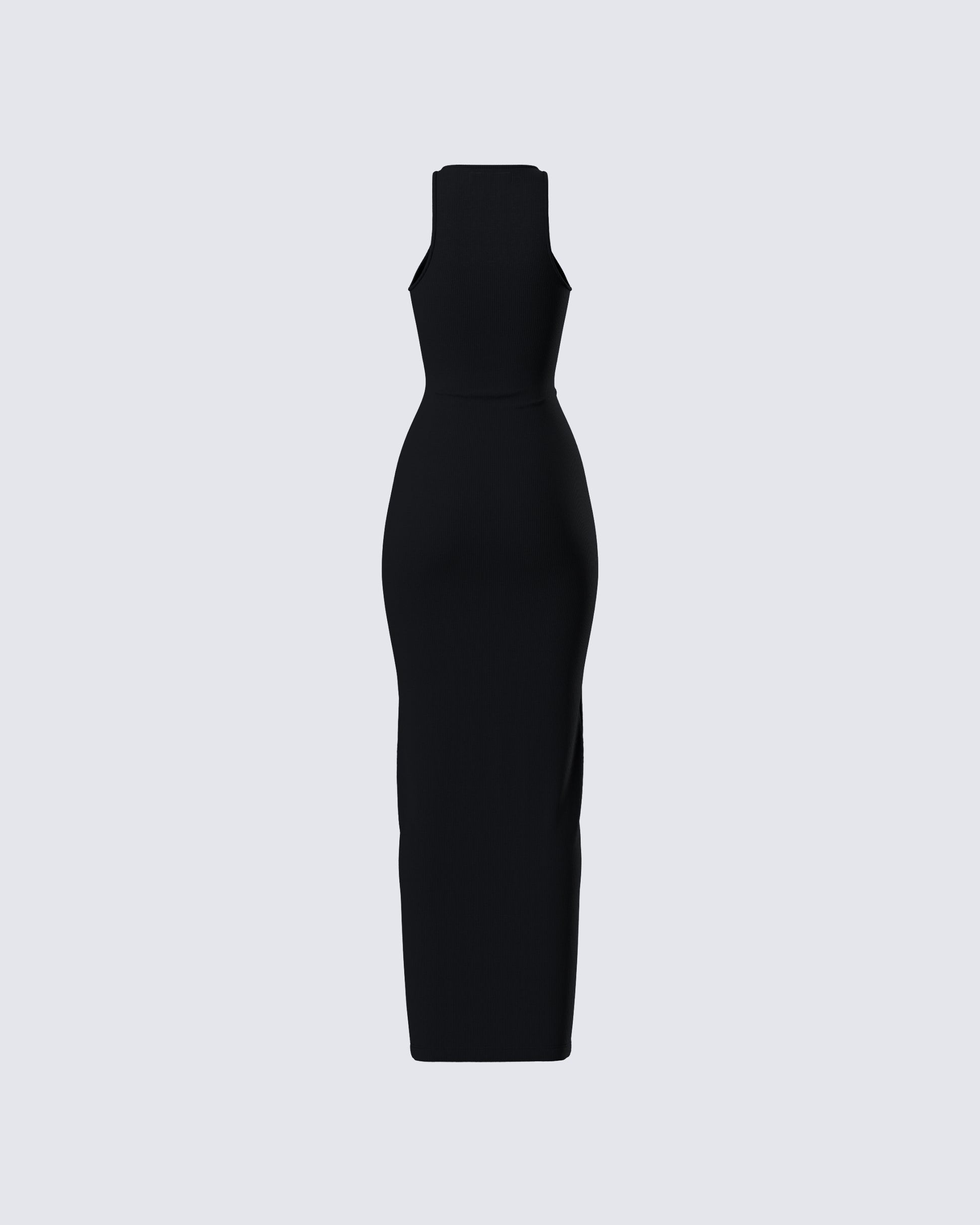 Black Maxi Dress - Bodycon Halter Neck Evening FINESSE Black Maxi Dress - Bodycon Halter Neck Evening FINESSE