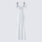 Sia White Puff Sleeve Maxi Dress