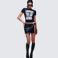 Drea Black Leather Set  