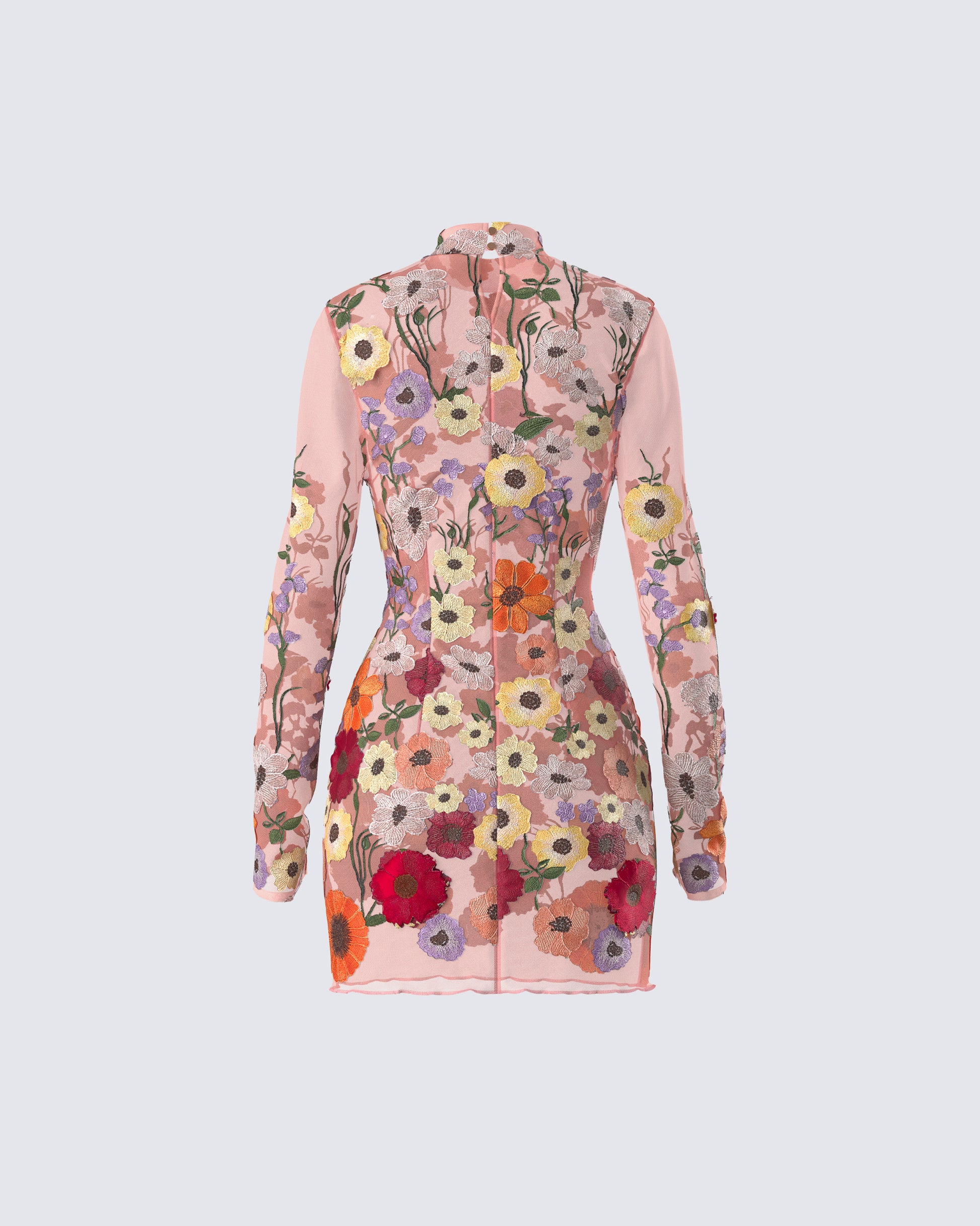 coperni flower print mesh dress Coperni Floral-print Maxi Dress