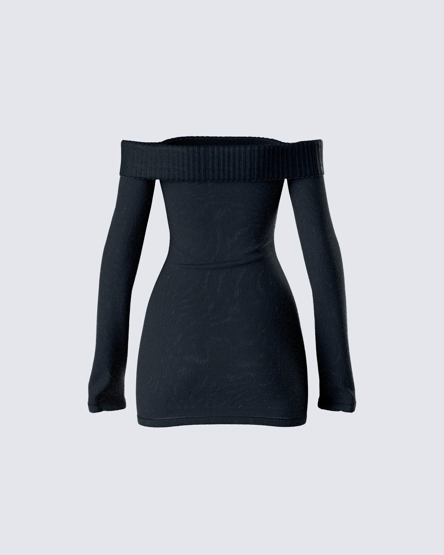 Abeni Black Sweater Mini Dress