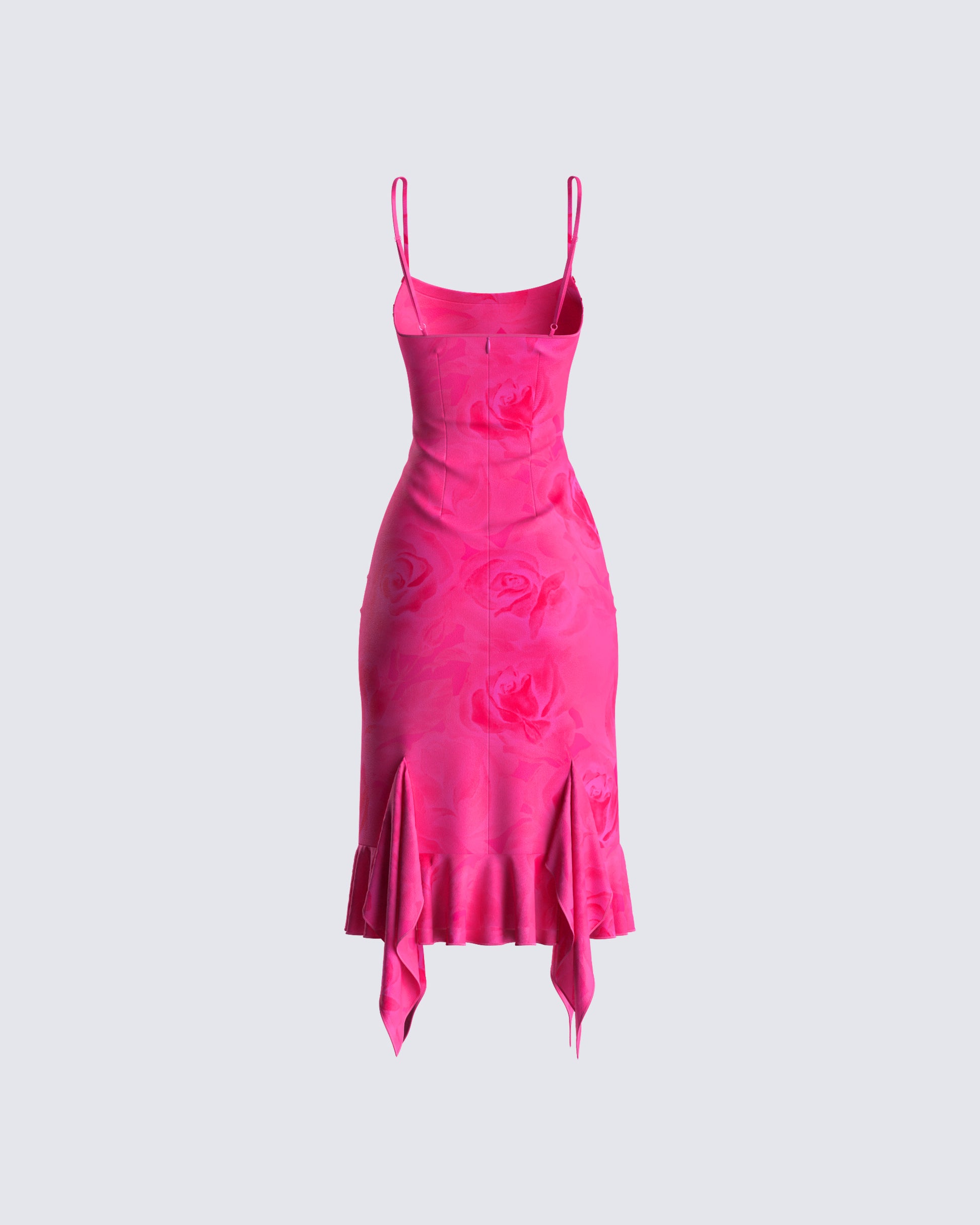 finesse pink flower dress Pink Halter Maxi Dress