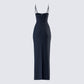 Yara Black Cut Out Maxi Dress