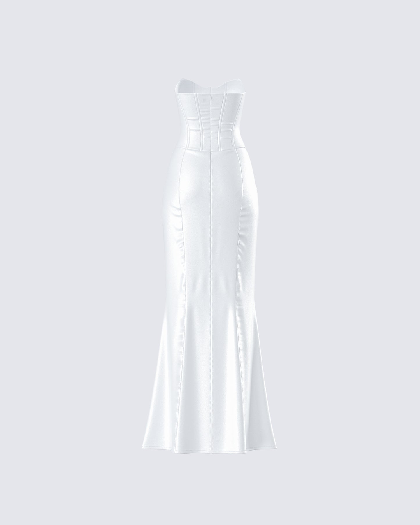 Katana White Lace Applique Gown