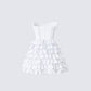 Pipi White Ruffle Mini Dress