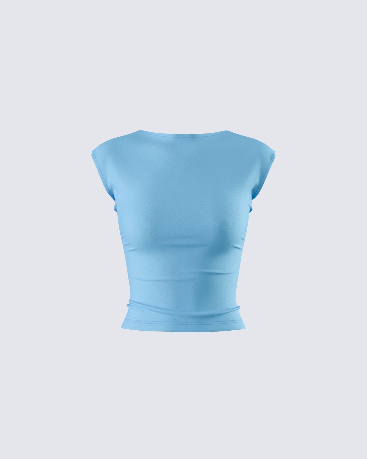 Caroline Blue Backless Top