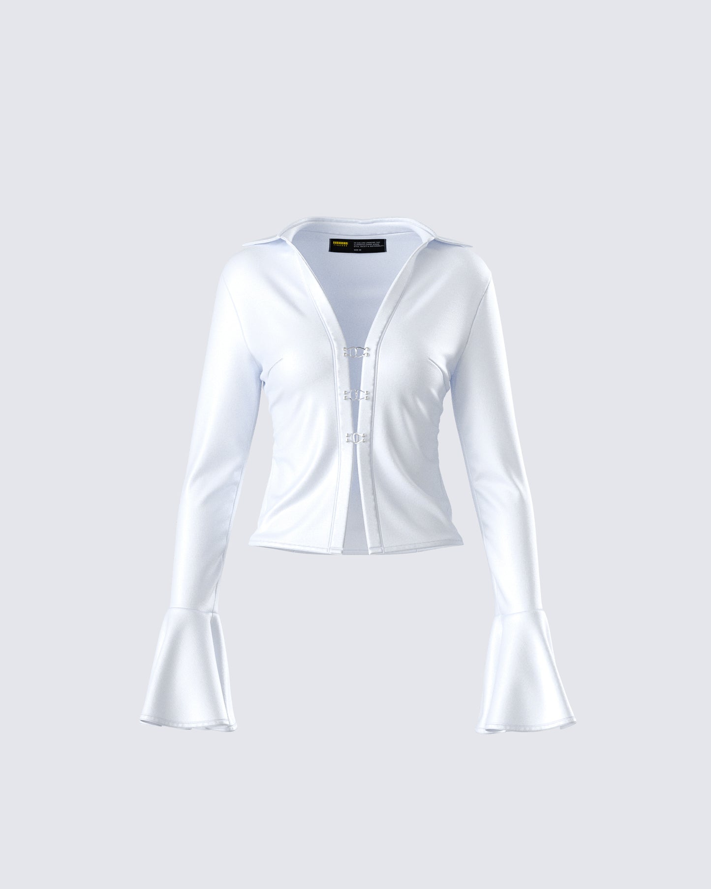 Grace White Satin Shirt